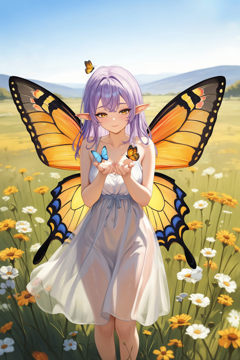 A Fae Woman With Lavender Hair