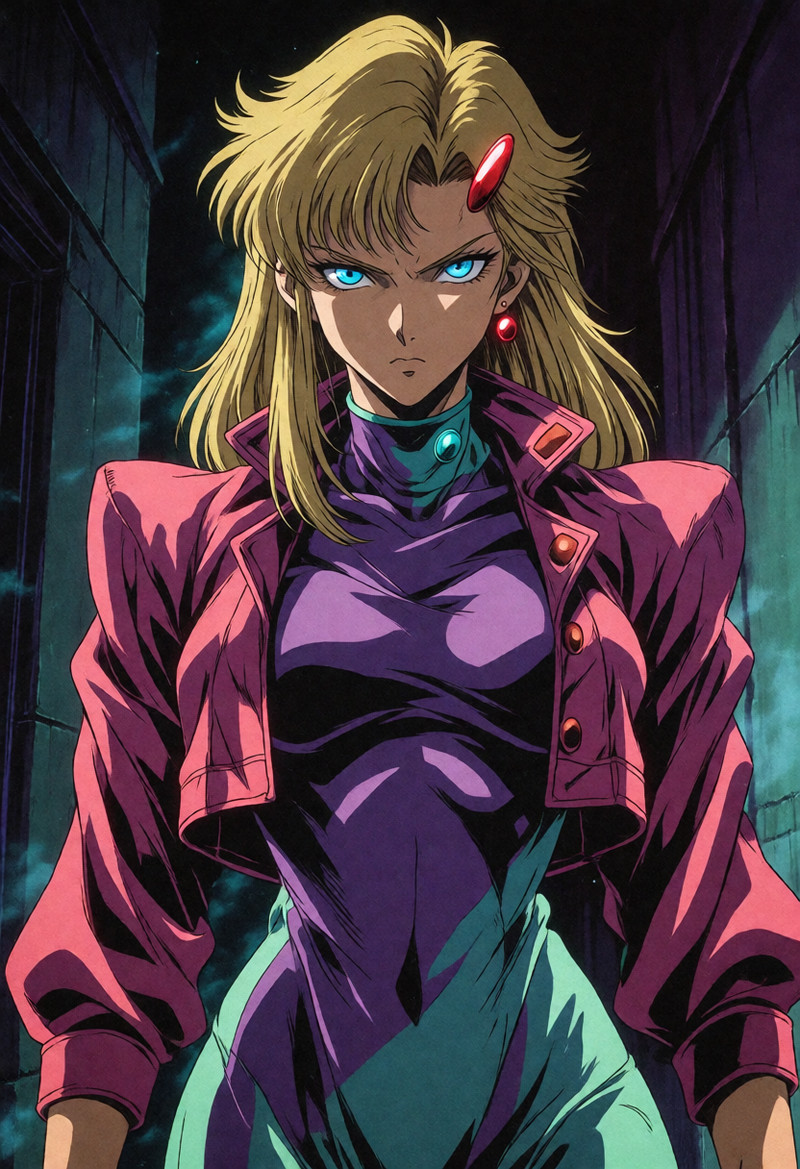 A Determined Woman With Long Blonde Hair
