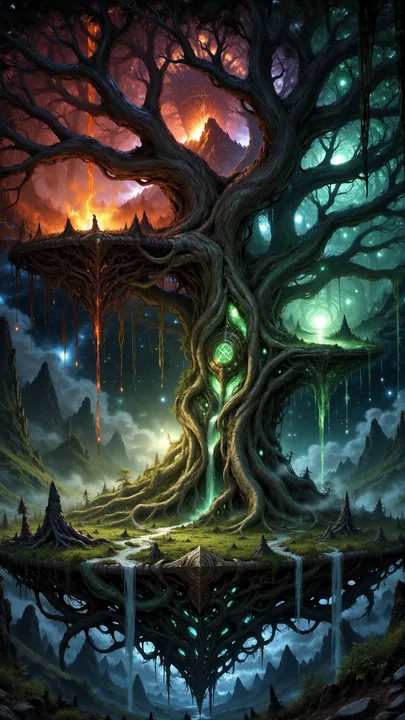 Cosmic Yggdrasil World Tree