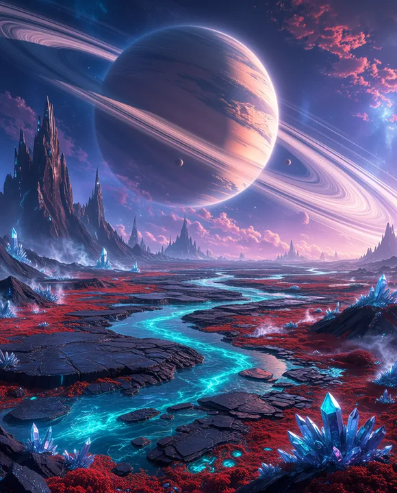 Alien Volcanic Landscape