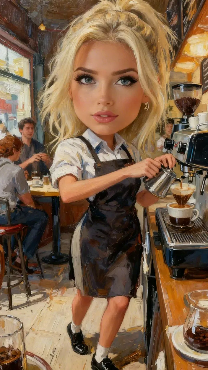 Chibi coffee maker