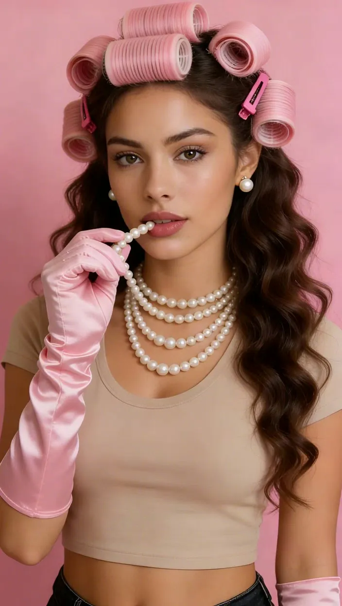 Curling iron+pearl