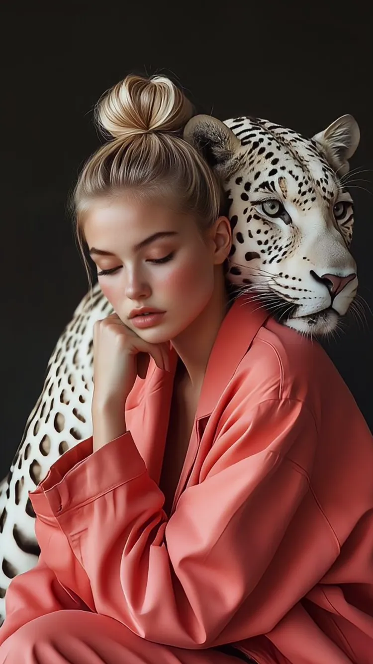 Weißer Leopard
